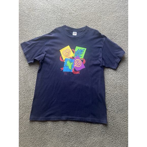 Anvil t-shirt from Spring 1997 "Ramzee" White Dove And Hearts, Graphic - Picture 1 of 6